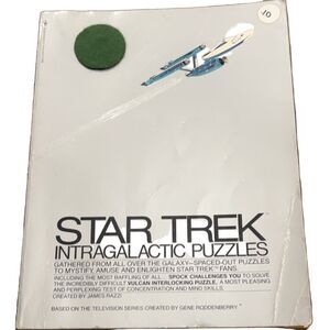 Bantam Books Star Trek Intragalactic Puzzles James Razzi 1977 Paperback Vintage